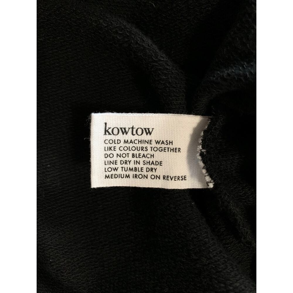 Kowtow Dress Black Organic Cotton Oversized Short Sleeves Pockets Women's S - Picture 6 of 6
